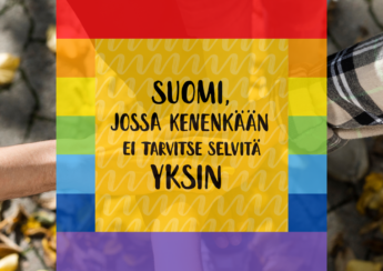 Inton Pride-viikon kansikuva: "Suomi, jossa kenenkään ei tarvitse selviytyä yksin"